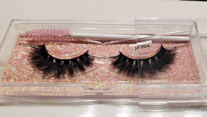 Natural eyelashes 5d fluffy full strip faux mink eyelashes black cotton band false eye lashes