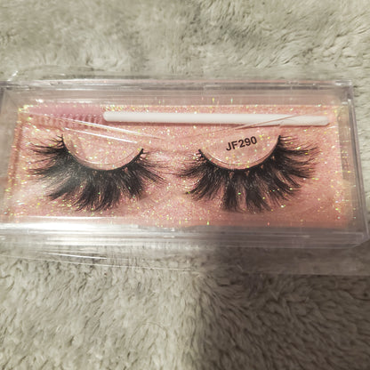 Natural eyelashes 5d fluffy full strip faux mink eyelashes black cotton band false eye lashes