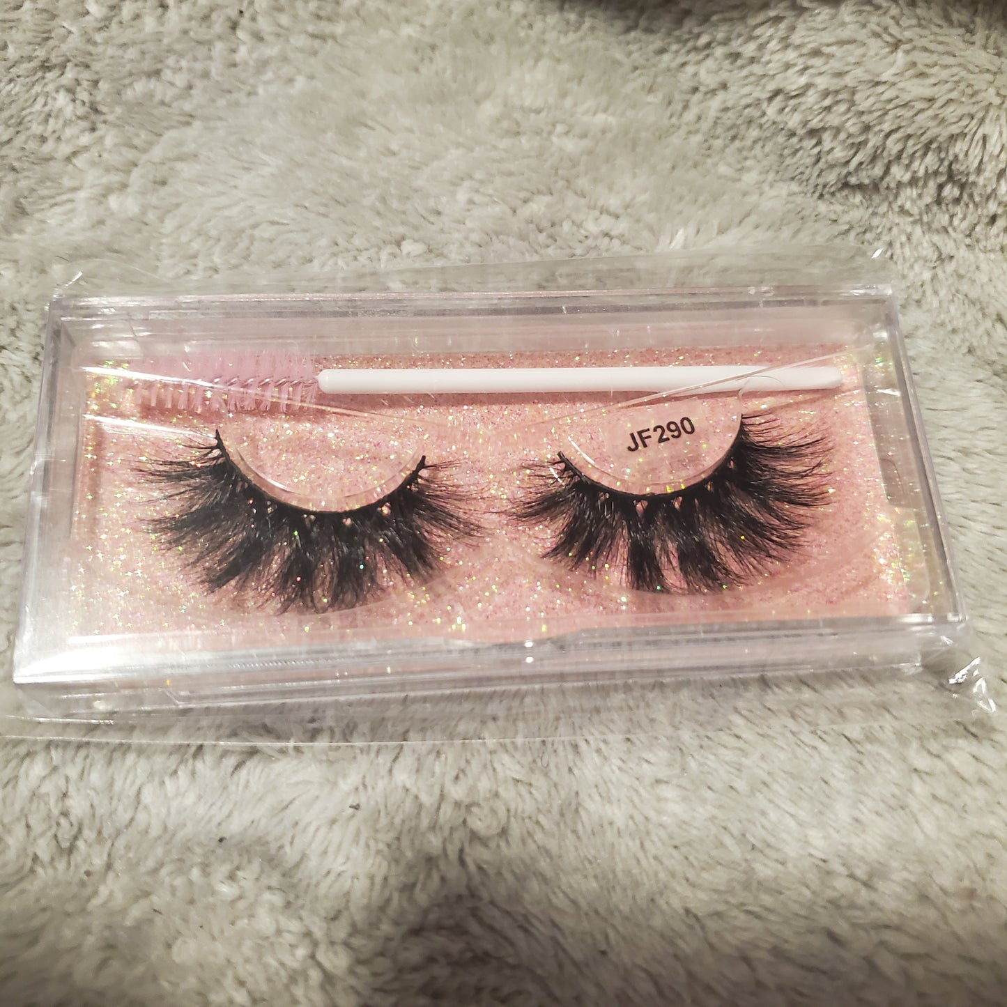 Natural eyelashes 5d fluffy full strip faux mink eyelashes black cotton band false eye lashes