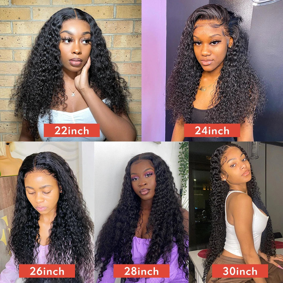 Curly Human Hair Wig 13x6 HD Lace Frontal  Glueless