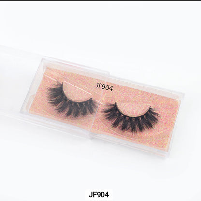 Natural eyelashes 5d fluffy full strip faux mink eyelashes black cotton band false eye lashes